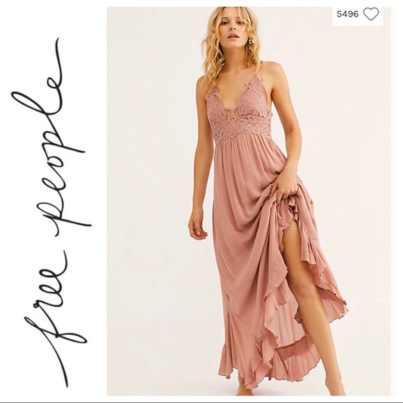 SALE NWT $128 Free People Adella Maxi Slip Dress - Picture 3 of 7